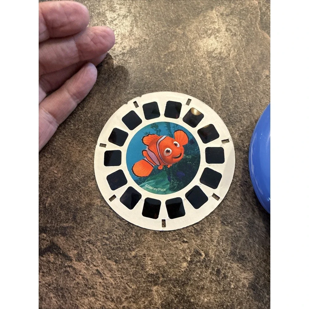 Fisher-Price View-Master Viewer 2002 Blue & Orange Model 74332 VTG With Slide